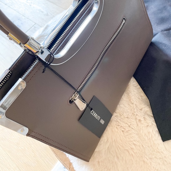 Luxurious Satchel Cerruti 1881 bag. Never used. Mint condition - Picture 6 of 13